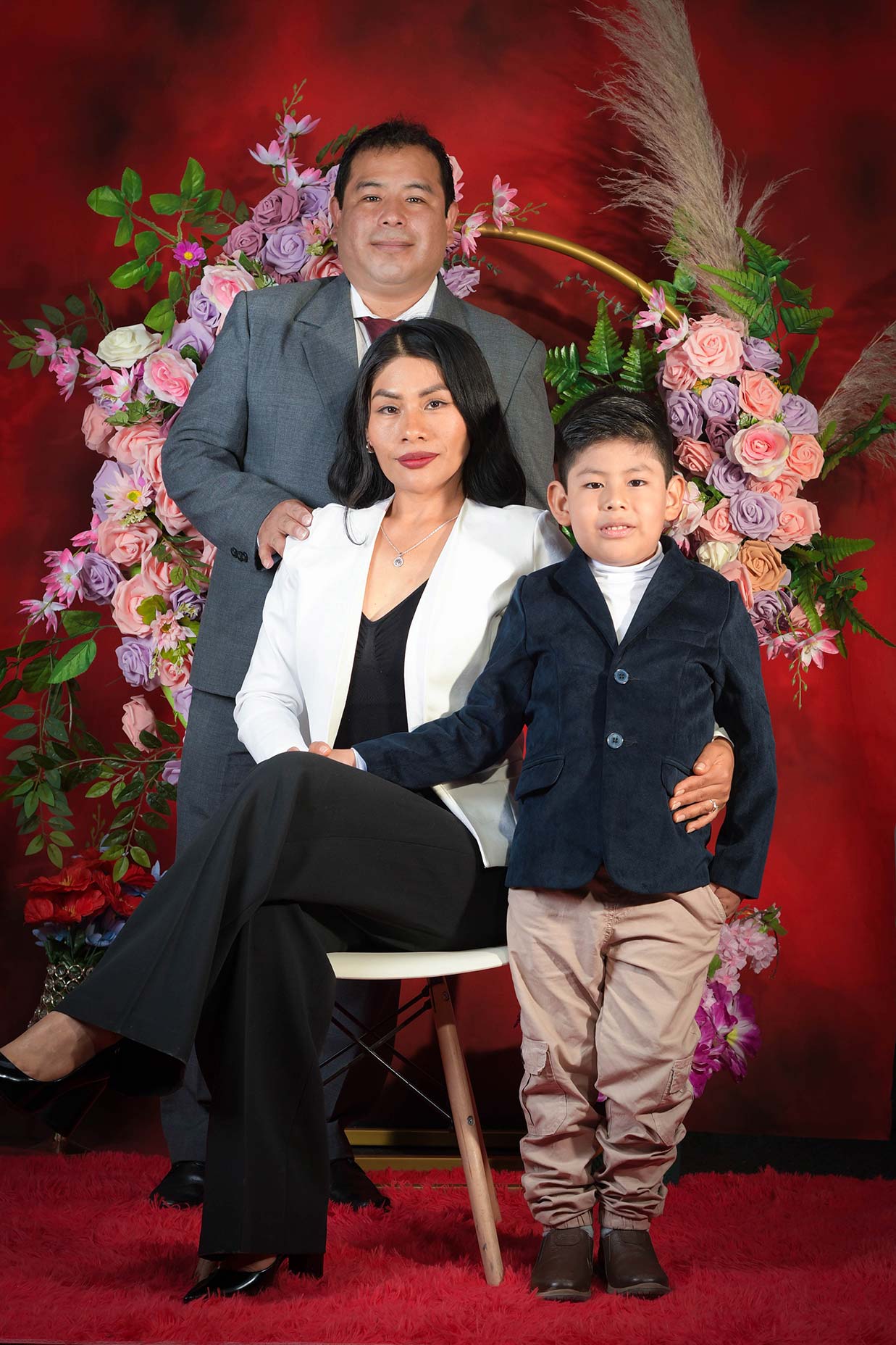 Familia en sesión de fotos